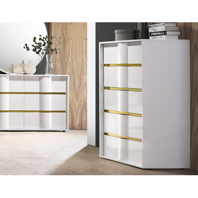 Commode 5 tiroirs Milly 