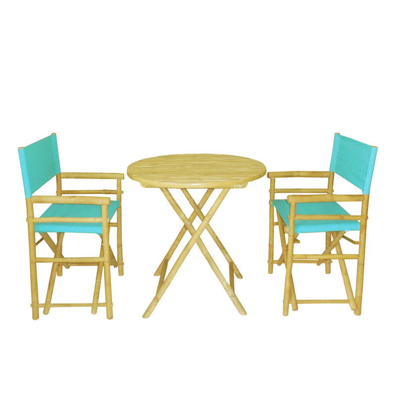 Sinta 2 - Person Patio Dining Set with, Aqua