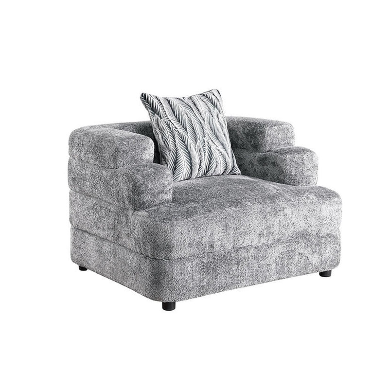 Fauteuil et causeuse vert Stepso, Gris anthracite
