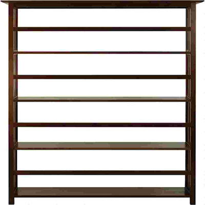 Fadson 63"" H x 29.5"" W Solid Wood Standard Bookcase -  Red Barrel StudioÂ®, EBE986DC26784AC5B9C205F7D9CD90FC