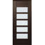 Dalle de porte intérieure en bois manufacturé et en verre Avon 07-07-90790563-90790575