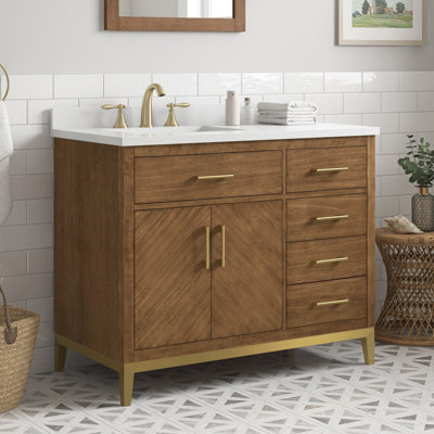 Meuble-lavabo simple 42 po Eris en Macchiato