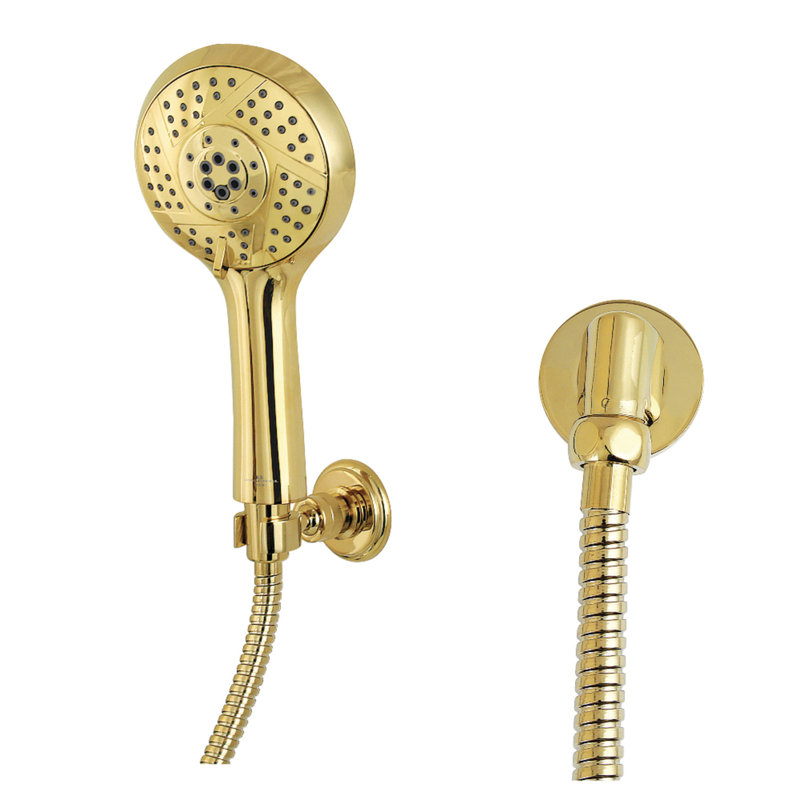 Kingston Brass Vilbosch Multi-Function Hand Shower Kit, Polished Brass