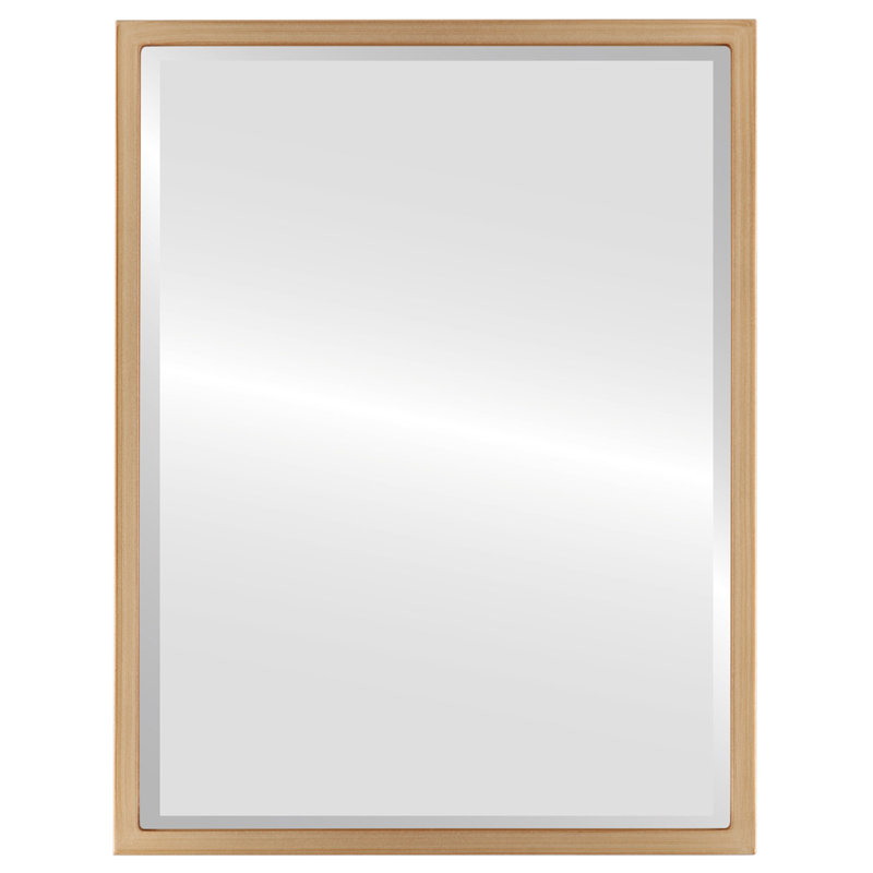 Miroir d'appoint Campblin, H 21,12 po x l 31,12 po, Peinture dorée