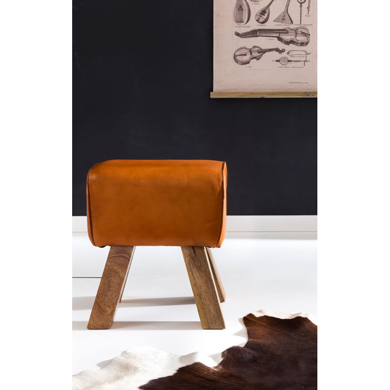 Osier Solid Wood Accent Stool