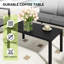 Table basse d'extérieur en aluminium noir 1 pièce Heim-122506442