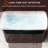 49'' X 28'' Square Japanese Soaking Tub, Acrylic Freestanding, Glossy Black, With Overflow And Drain Combination Bath Sit-In &