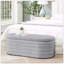 Banc de rangement moderne avec repose-pieds ovale-1026887590
