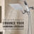 10" Dual Square Shower Head, 3-Way Diverter, 71" Extra Long Hose-119623073