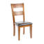 Chaise de salle à manger rembourrée en chêne léger Chiricahua