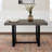 Rustic Metal And Solid Distressed Dining Table-114002653-114002649