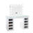 Slaystation Plus 2.0 Tabletop With Hollywood Style Vanity Mirror And 4 Drawer Units Bundle