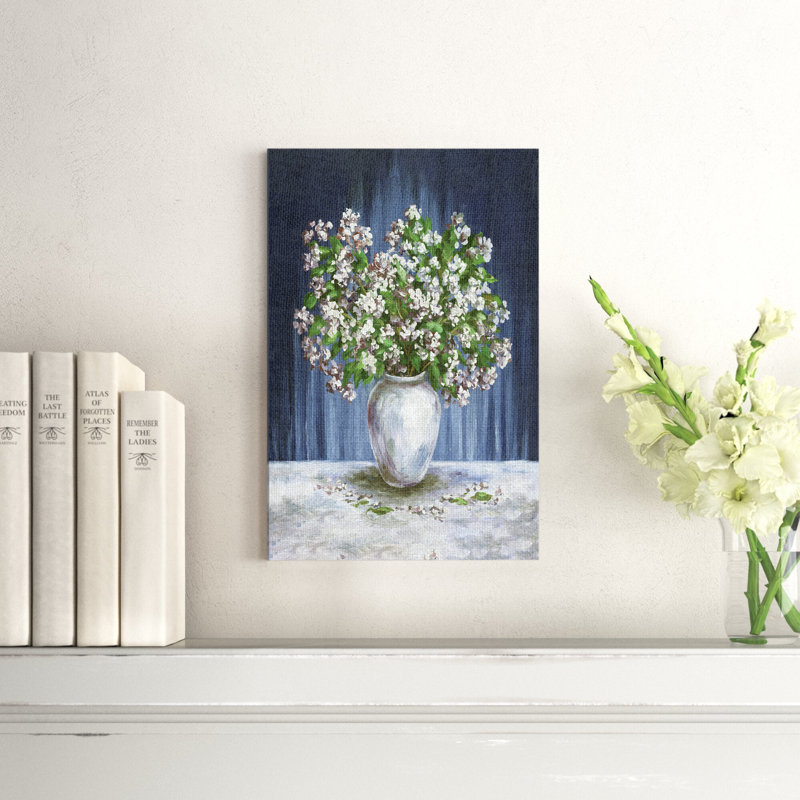 Fleurs dans un vase - impression, H 18 po x l 12 po