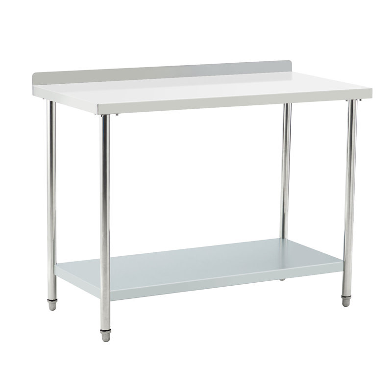 Stainless Steel Work Table With Shelves -  48x24 Inch