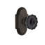 Cottage Plate with Crystal Black Door Knob-1334653437-1334653433
