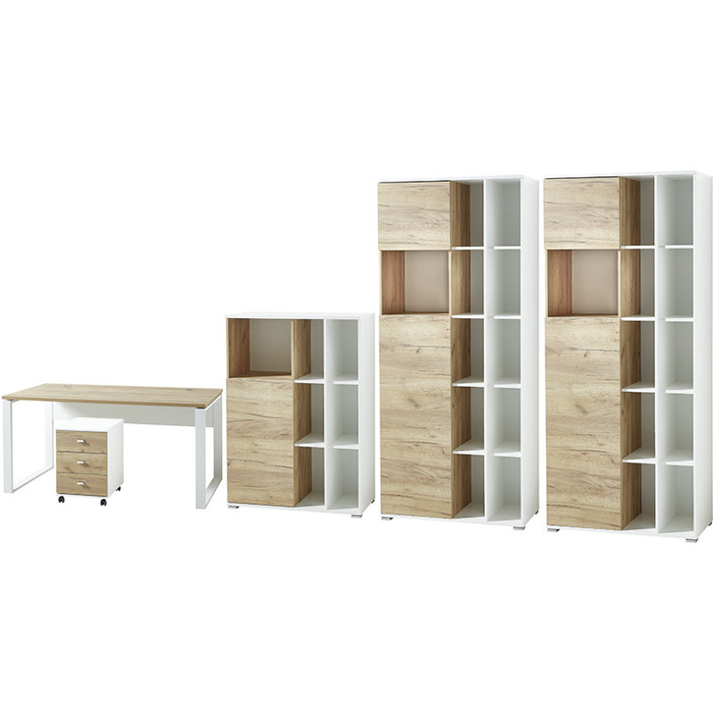 5 Piece Writing Desk Office Set