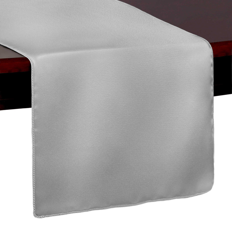 Table Runner, 108" x 14", 1, Silver Grey