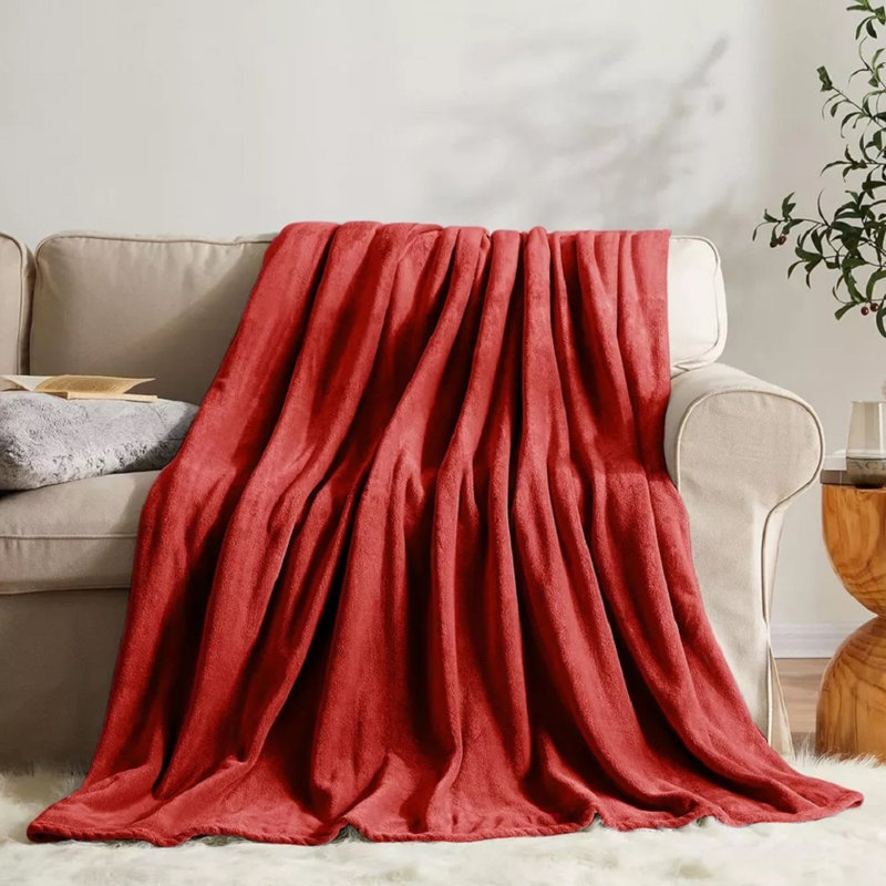 Fairmont Park Throw, Red, 150cm W x 200cm L
