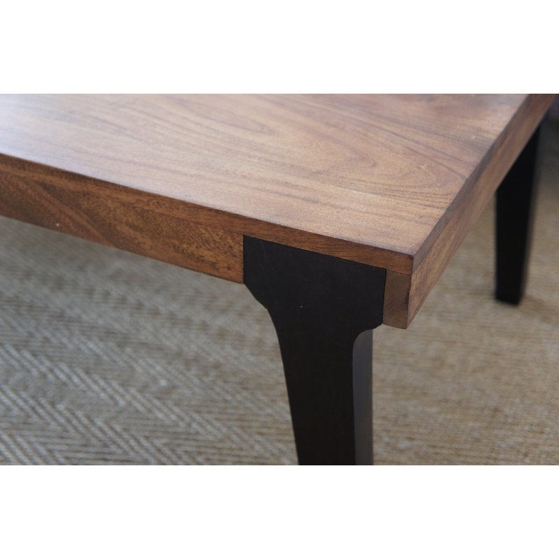 Early Solid Wood Four Leg Coffee Table