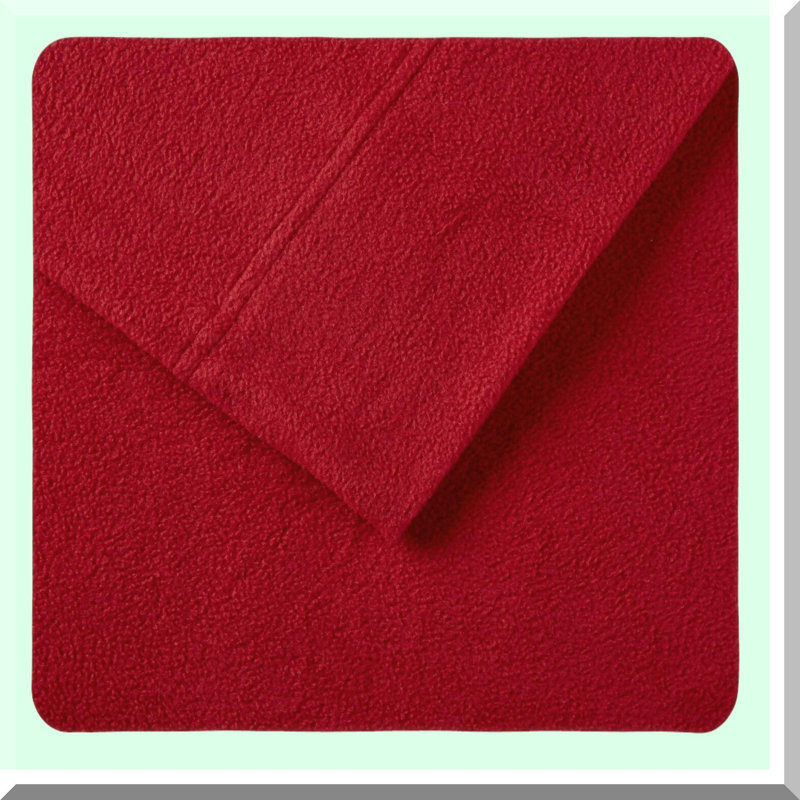 CozyChill Micro Fleece Sheet Set - Deep Pocket - Cold Season Bedding - True North Warmth - 3 Piece - Matching Pillow Case