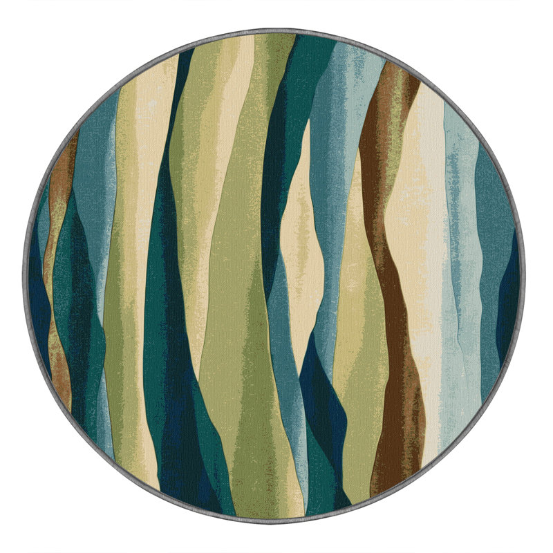 Radiant Mirage Rug, Round 4'