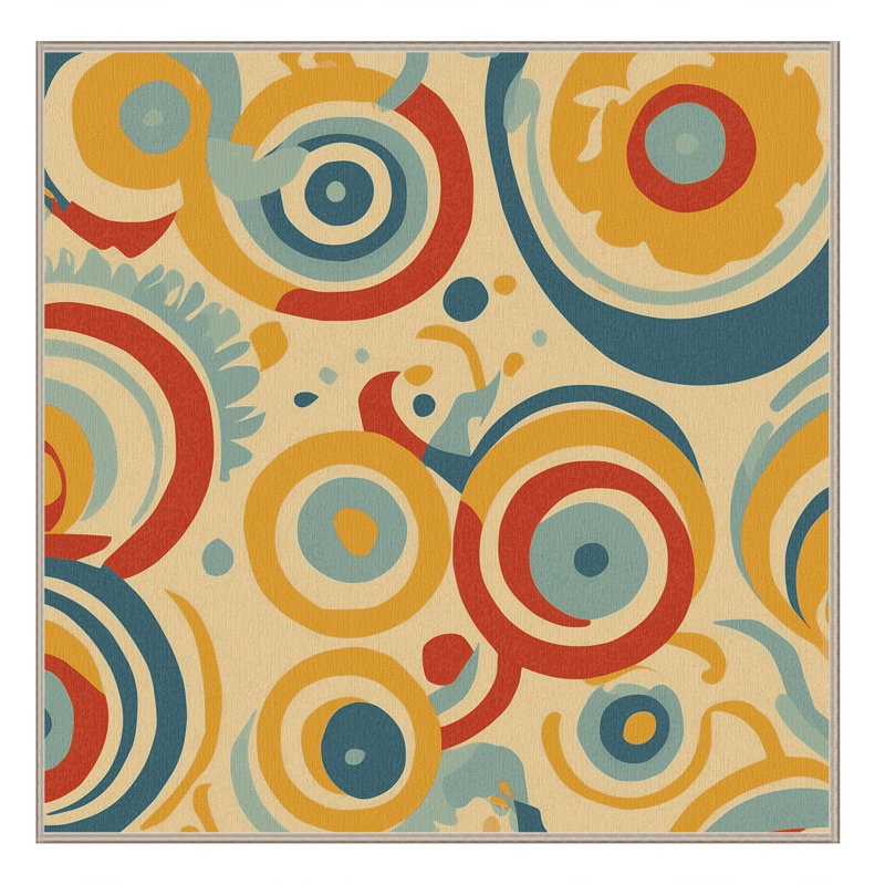 Funky Line Rug, Square 3'