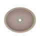 NativeStone Handmade Oval Drop-in Bathroom Sink