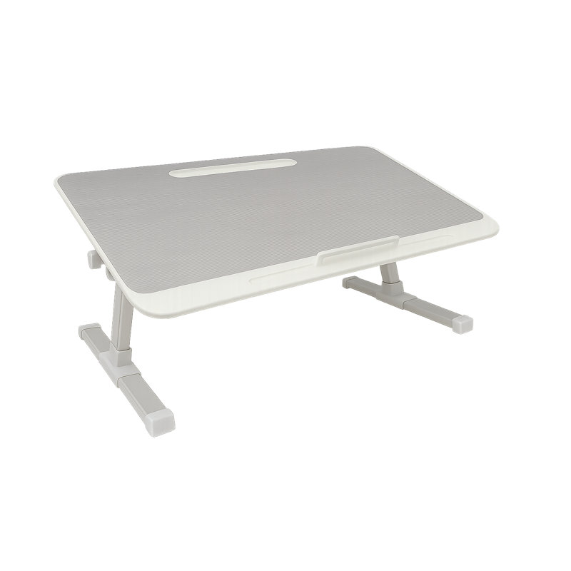 Plateau d'ordinateur Elements, table d'ordinateur réglable pliable, blanc, Gris