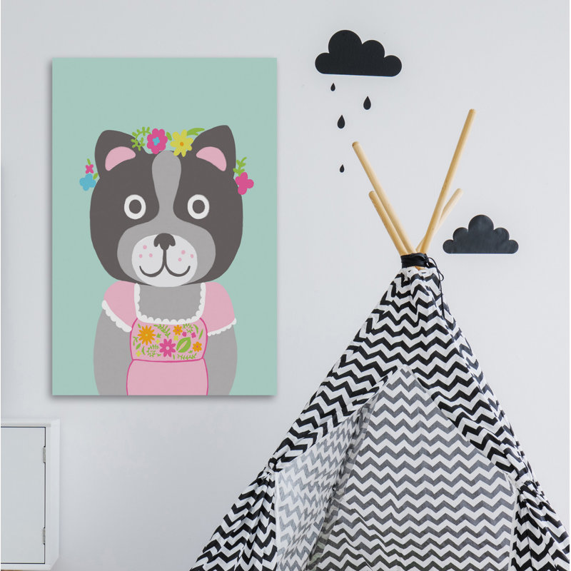 Palmquist «Fancy Animals III», reproduction sur toile tendue, H 30 po x l 20 po x P 1,5 po