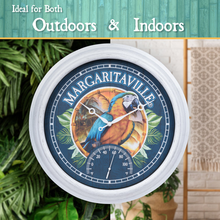 Margaritaville Margaritaville Wall Indoor/Outdoor Analog Thermometer