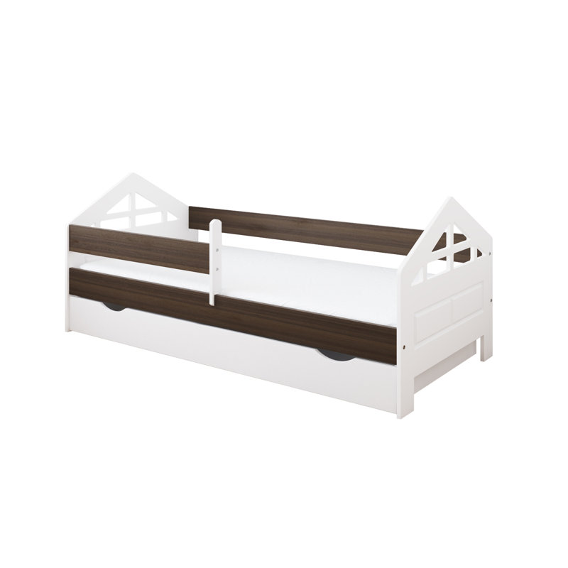 Vezina Cabin Bed with Storage Included, 80 x 180 cm, Nut
