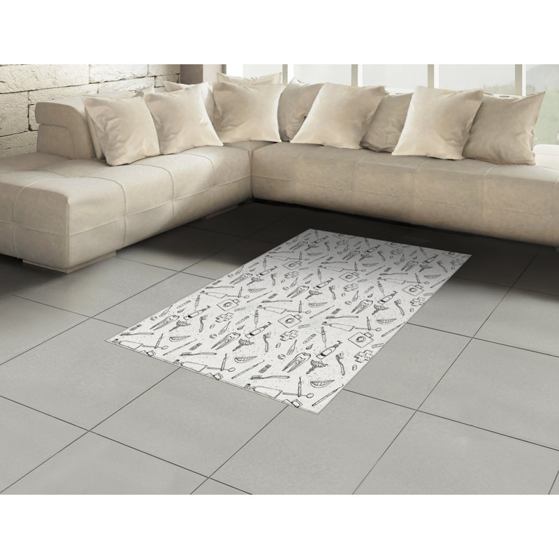 Tapis décoratif en fibres à haute densité Hipster, Rectangle— 4 pi x 5 pi 8 po
