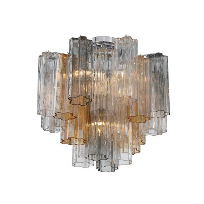 Cyprio Glass Semi Flush Mount