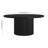 Rollan 32" Wide Round Fluted Coffee Table in Black Grain-1574360517