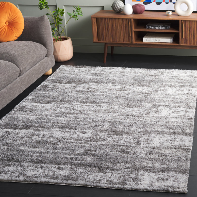 Antwan Penelope Shag Performance Abstract Rug, Rectangle 5'3" x 7'6"