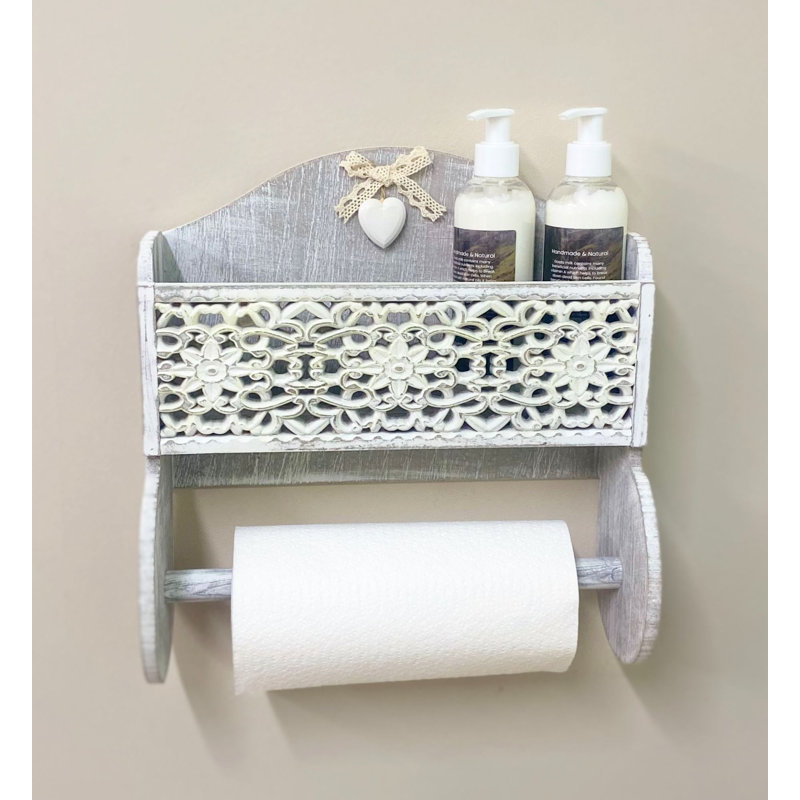 Wood Wall / Under Cabinet Mounted Paper Towel Holder