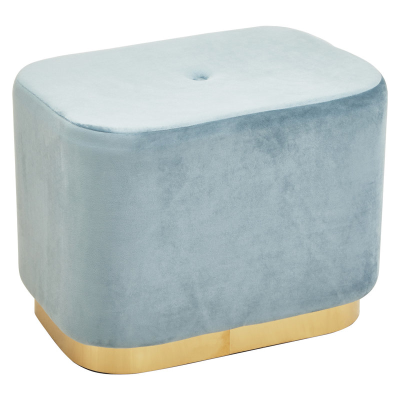 Manufactured Wood Accent Stool, Blue