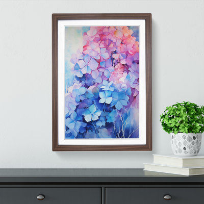 Hydrangea Abstract - Framed Print