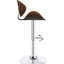 Tabouret de bar - Base, conception élégante, s'adapte à différentes pièces, dossier solide, dossier rembourré de mousse, styles variés