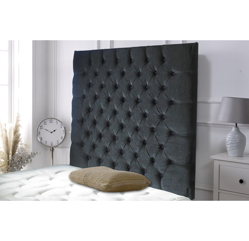 Shaw Upholstered Headboard, Black, Single (3')
