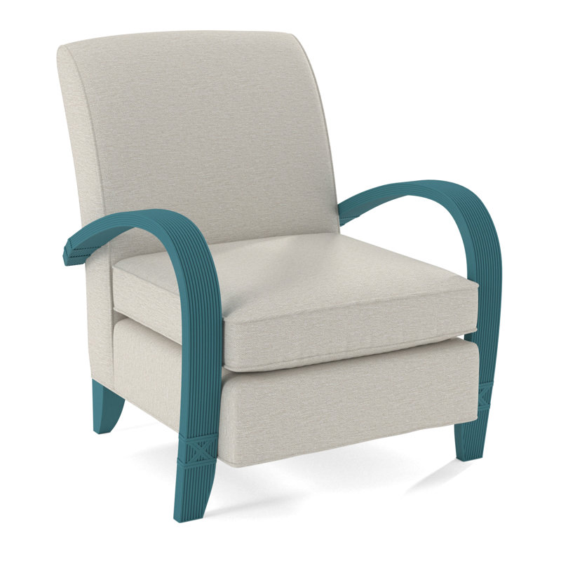 Vero Armchair, Honey, White Performance Fabric; 0851-94