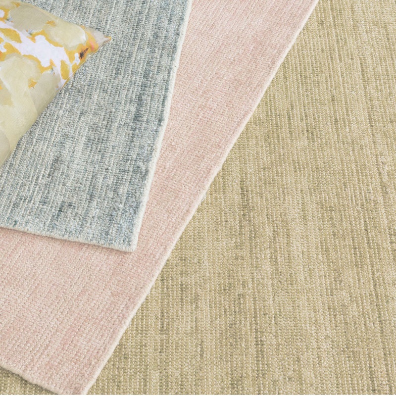 Tapis en viscose / coton tissé à la main Quartz Ocean, Rectangle 8 pi 6 po x 11 pi 6 po