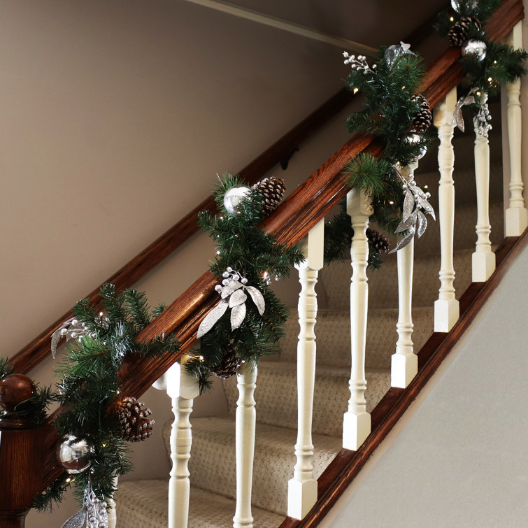 10'' in. Lighted Faux Garland