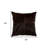 18" Chocolate Brown Cowhide Throw Pillow