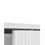 Glass Display Sideboard LEDUC White
