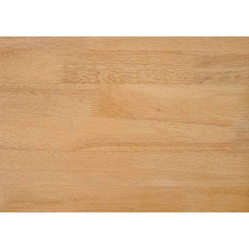 Table de salle à manger 5 pièces Style, table rectangulaire, chaises à dossier incurvé rembourrées en tissu beige, finition chêne naturel, sièges 4