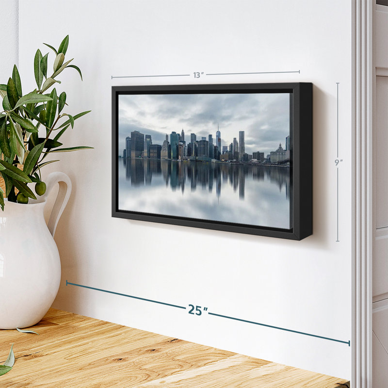 Impression sur toile New York Skyline Reflection, H 9 po x l 13 po