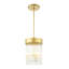 Luminaire suspendu cylindrique simple à 3 lumières avec détails en cristal Bamey-1377799024