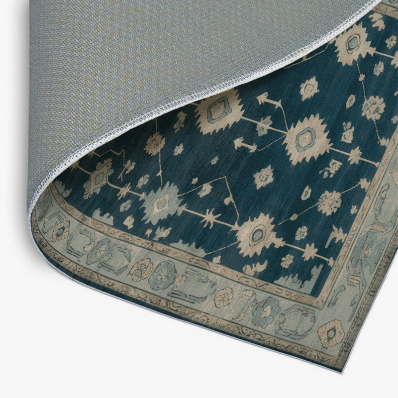 Tapis bleu intérieur et extérieur surteint, Rectangulaire 2 pi x 3 pi