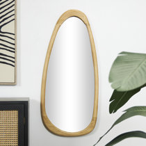  COOL2DAY Irregular Mirror,Asymmetrical Wood Wall Frame